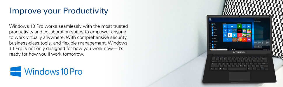 hyundai, laptop, notebook, 14.1 inch, windows, school, work, portable