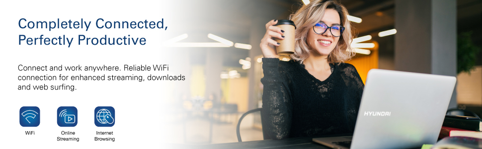 hyundai, laptop, notebook, 14.1 inch, windows, school, work, portable